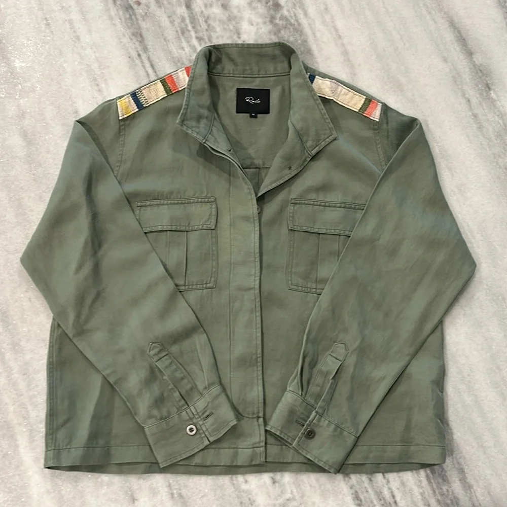 Rails Hendrick Sage Navajo Jacket size Medium with Shoulder Embroidery - Picture 1 of 9